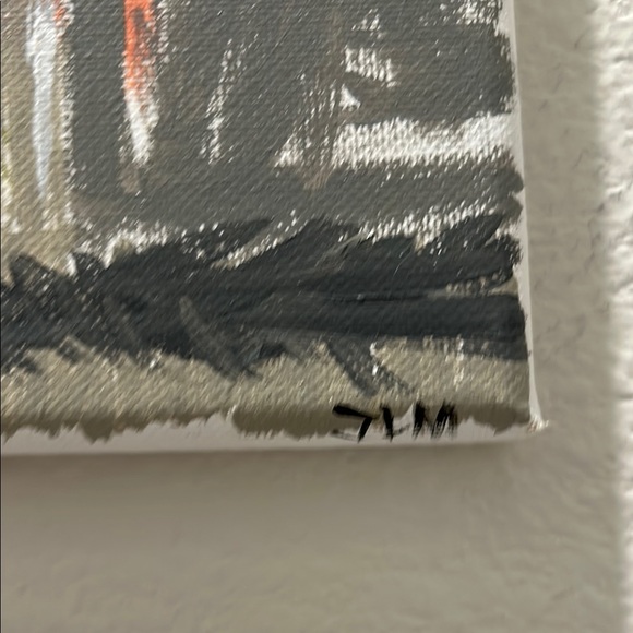 ONE OF A KIND Abstract Floral Canvas Art signed - Picture 6 of 8